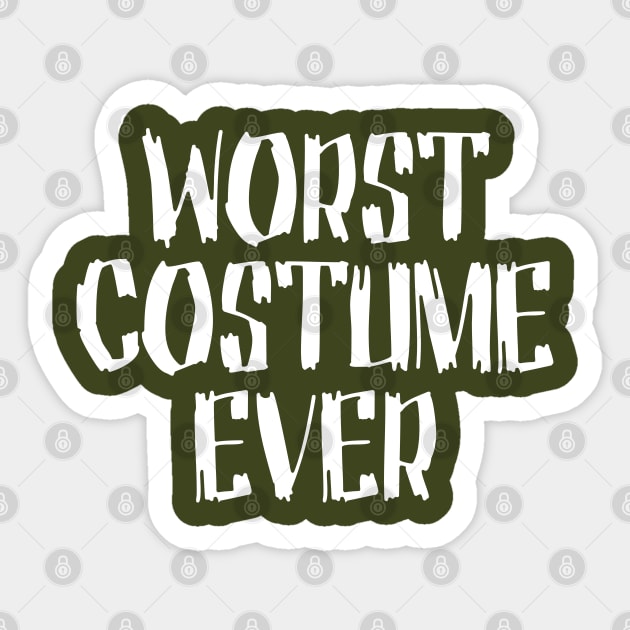 Worst Costume Ever Sticker by Elleck